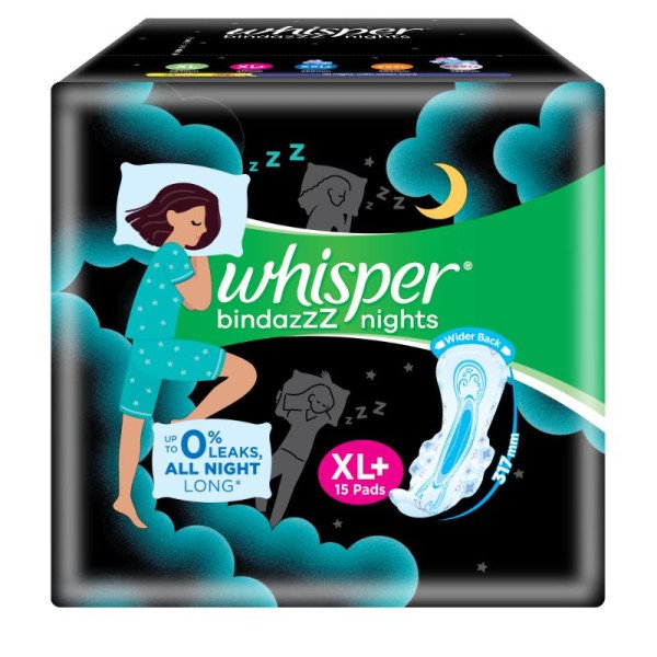 Whisper Bindazz Nights Sanitary Pads