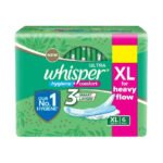 Whisper Ultra Clean Wings Sanitary Pads for Women XL 6 Napkins