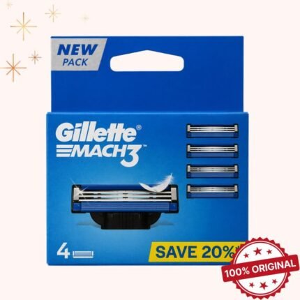 Gillette Mach-3 Cartridge (Blade) 4 Pieces Pack