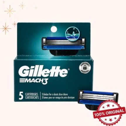 Gillette Mach-3 Cartridge (Blade) 5 Pieces Pack