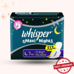 Whisper Maxi Nights Sanitary Napkin Wings 7-Pads