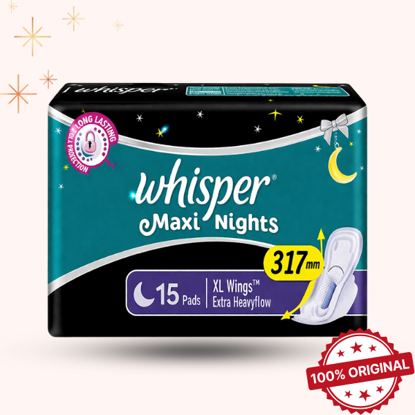 Whisper-carevaly-7 Whisper Maxi Nights Sanitary Napkin Wings 15-Pads