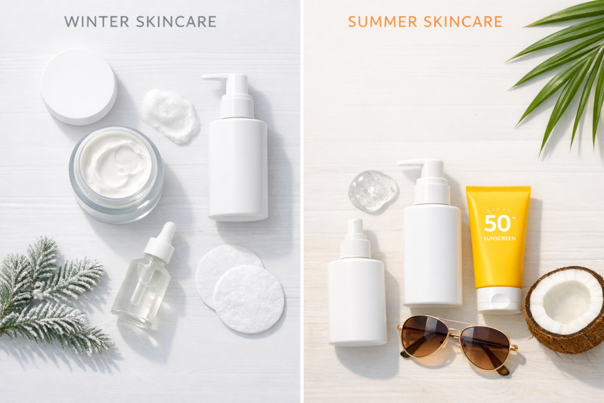 শীত ও গরমে ত্বকের যত্ন নেওয়ার সঠিক উপায়