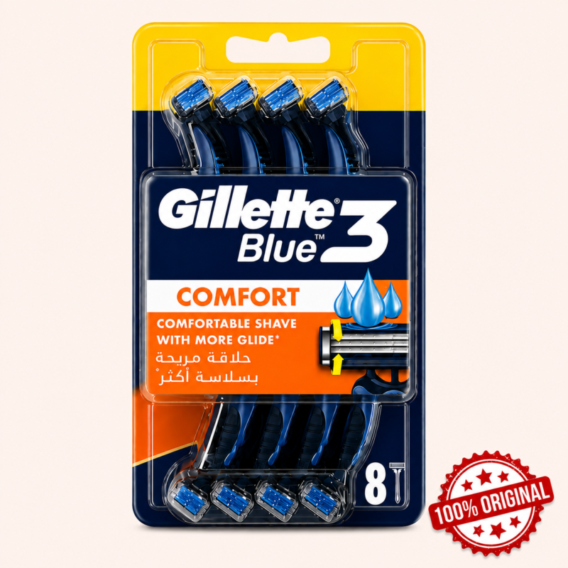 Gillette Blue 3 Disposable Razor 8s Pack