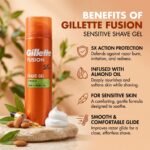 Gillette Fusion5 Sensitive Shave Gel with Almond Oil